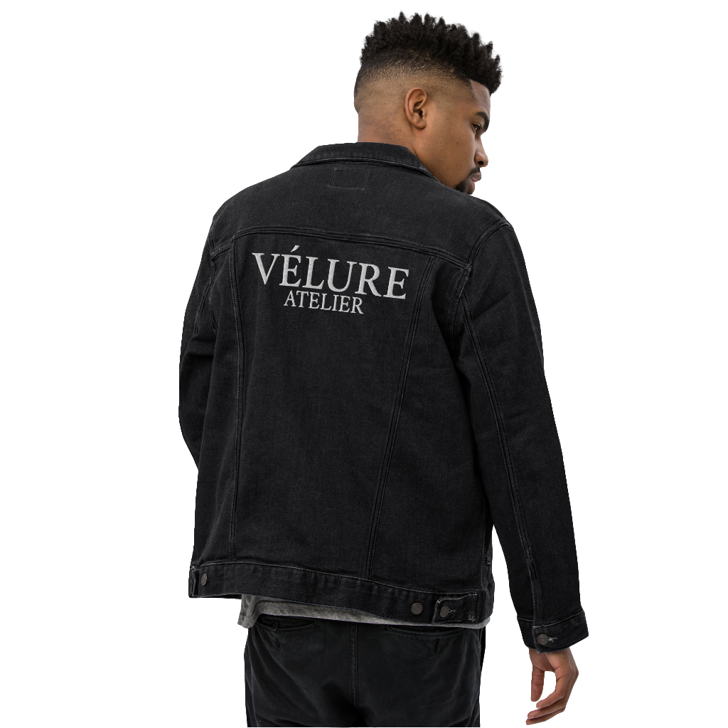 VÉLURE “Le Noir Vérité” Unisex Denim Jacket