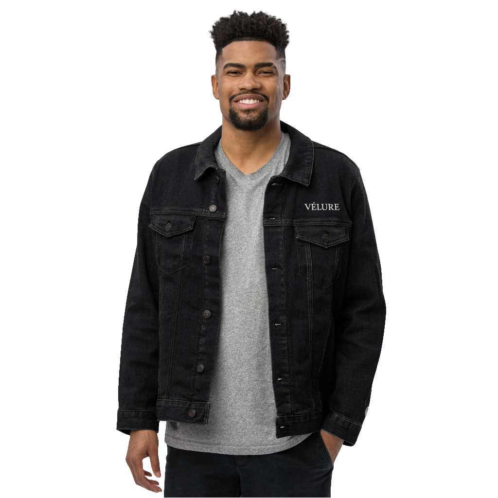VÉLURE “Le Noir Vérité” Unisex Denim Jacket
