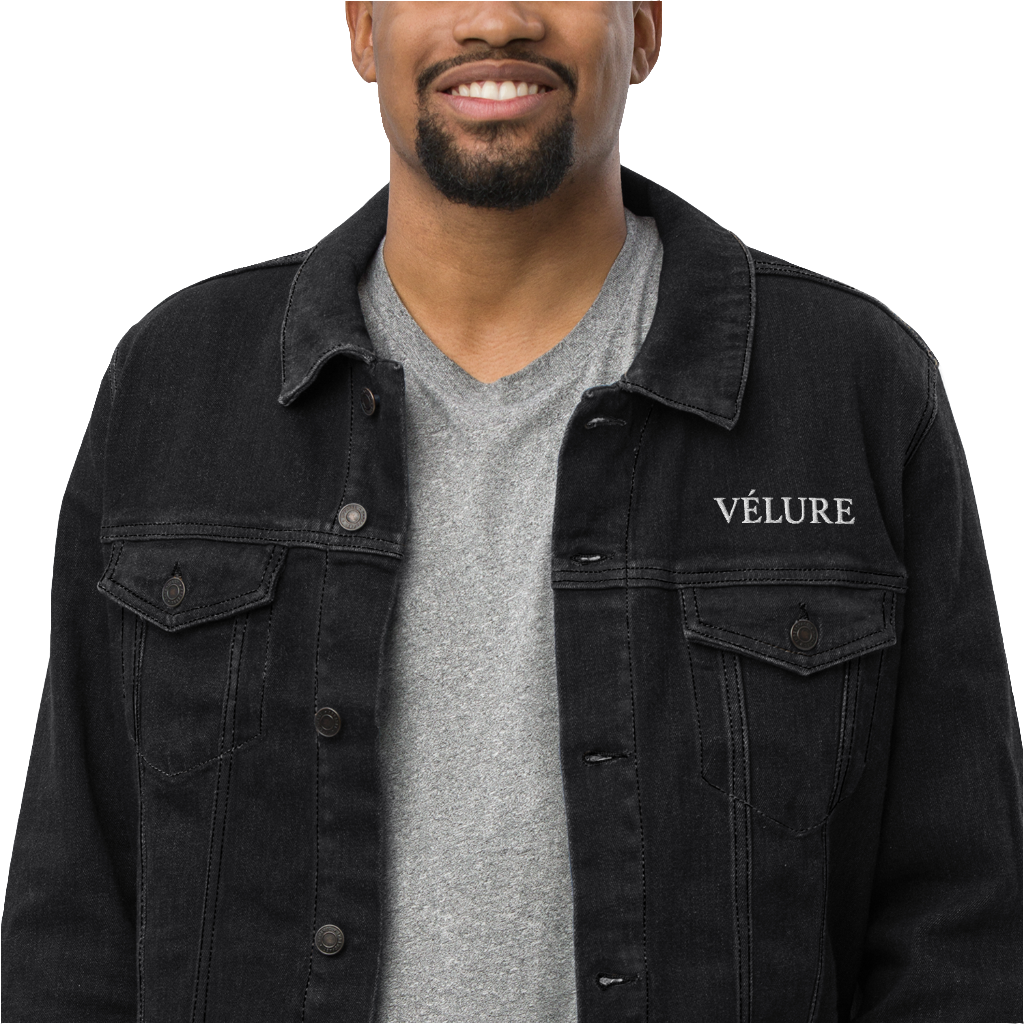 VÉLURE “Le Noir Vérité” Unisex Denim Jacket