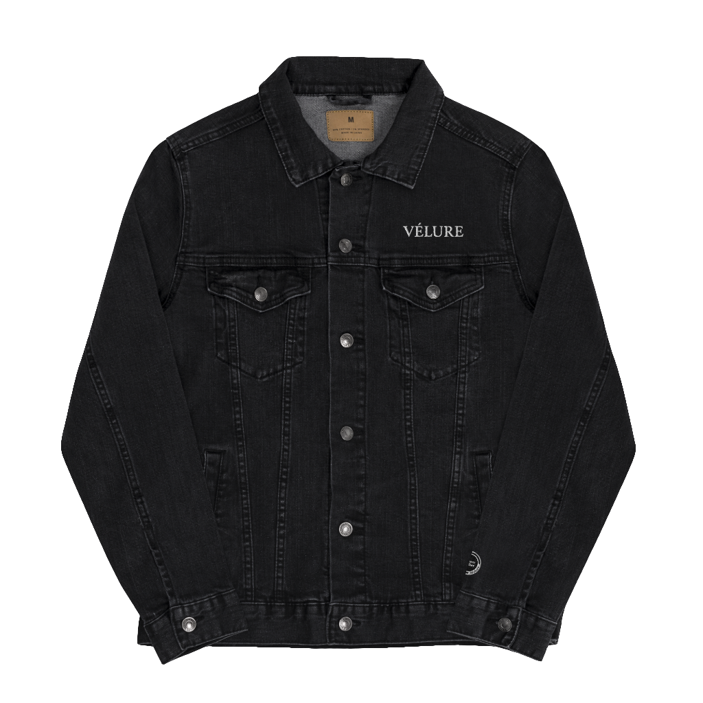 VÉLURE “Le Noir Vérité” Unisex Denim Jacket