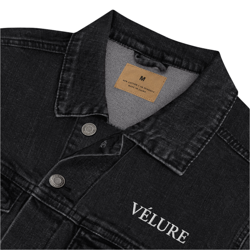 VÉLURE “Le Noir Vérité” Unisex Denim Jacket