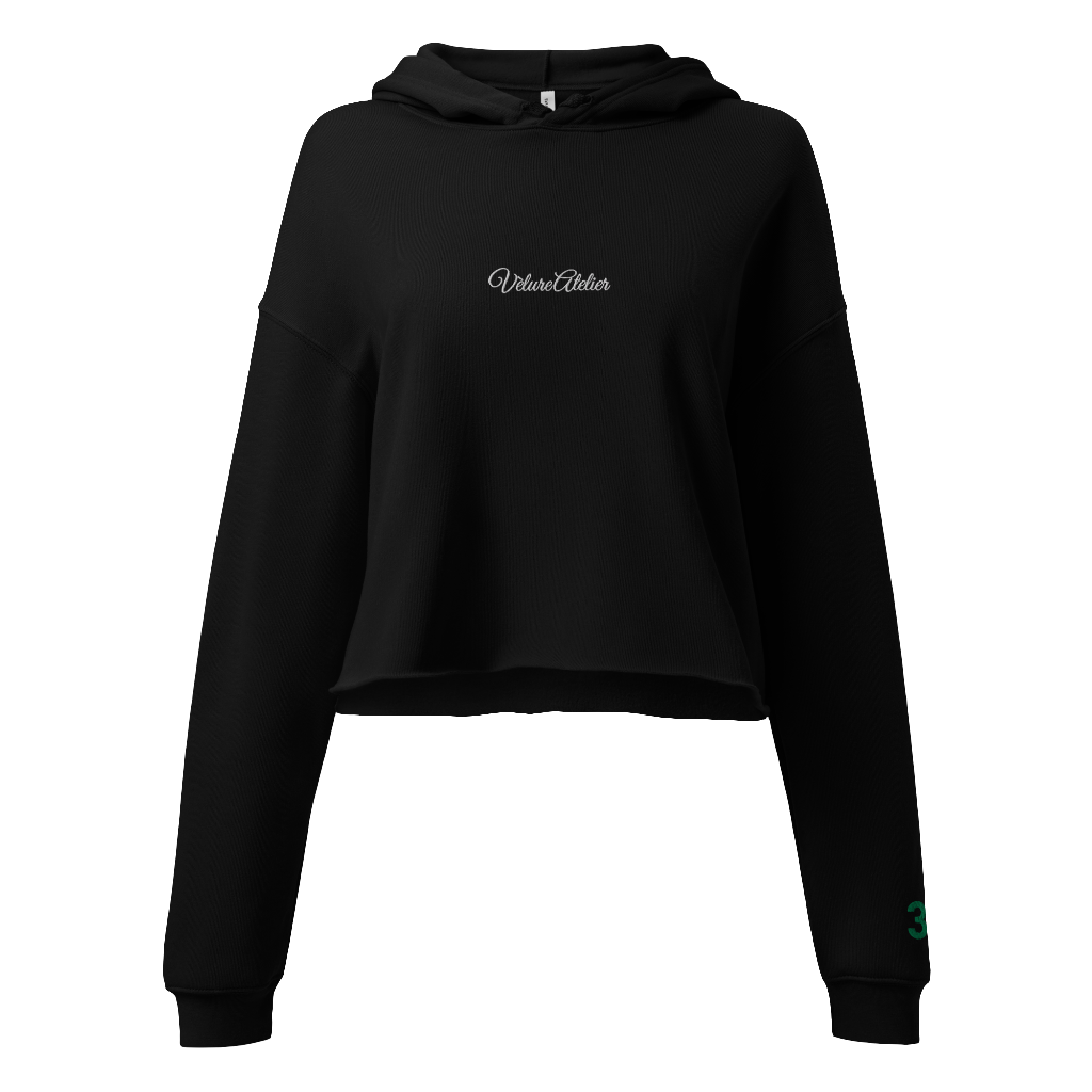 Velours d’Ombre-Women's Cropped Hoodie