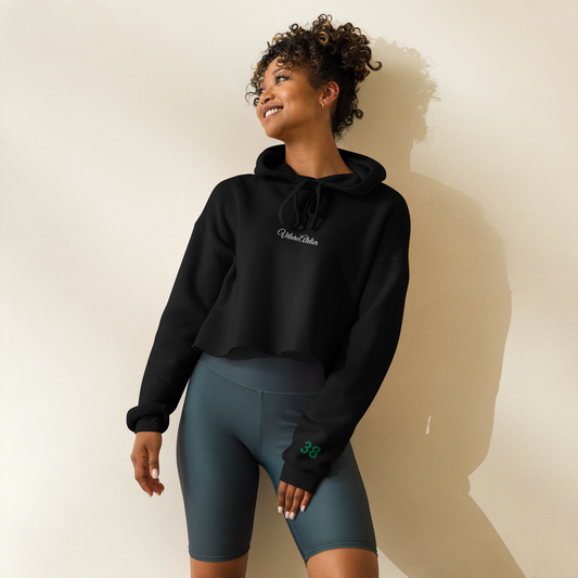 Velours d’Ombre-Women's Cropped Hoodie